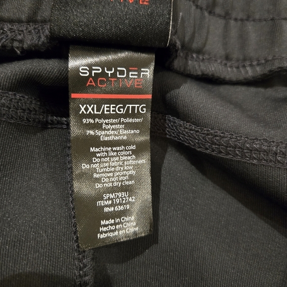 NEW Spyder Active Mens Black Athletic Pants Size XXL - Picture 4 of 15